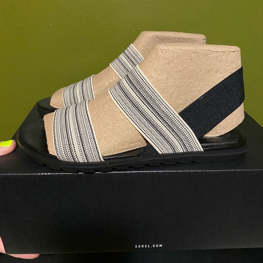 SOREL ELLA II TWO STRAP NWB SANDALS 7.5